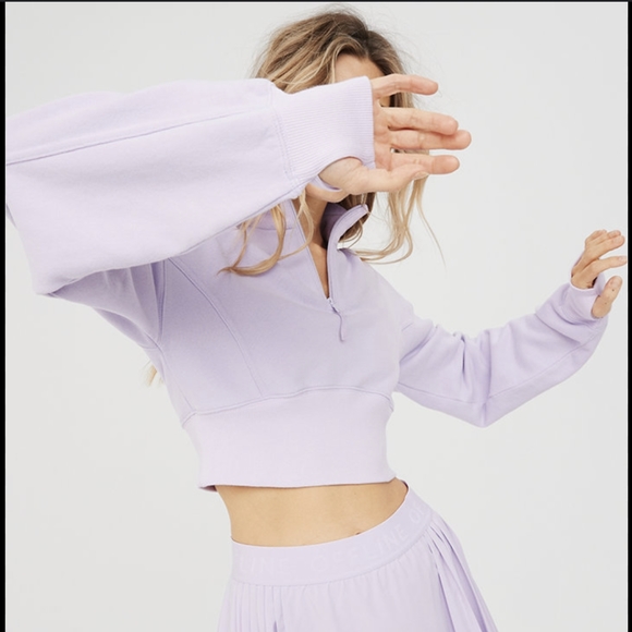 OFFLINE by Aerie Cropped 1/4 Zip - Purple - Size M - Picture 6 of 6